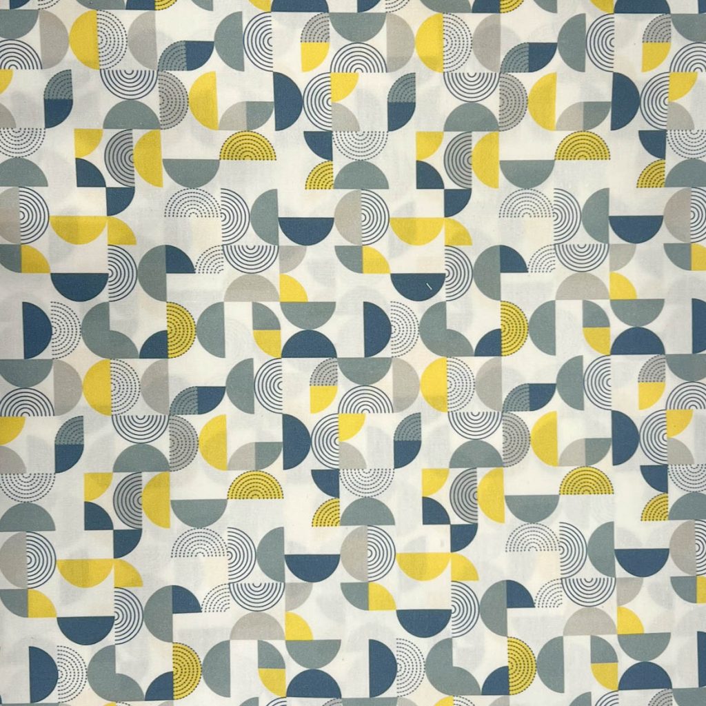 Họa tiết vải in hình khối